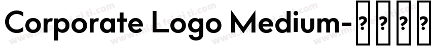 Corporate Logo Medium字体转换